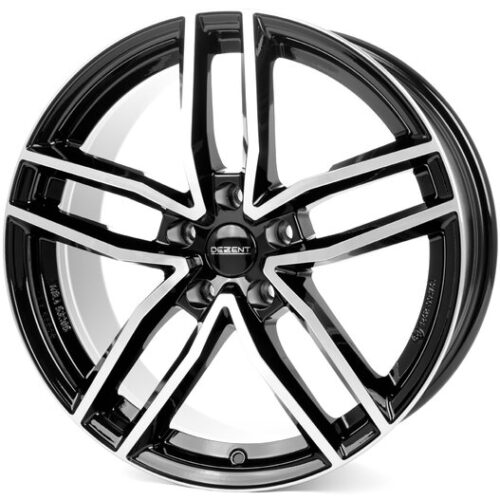 DEZENT 17X7.5 112X5 TR BLACK POLISHED ET35/RS